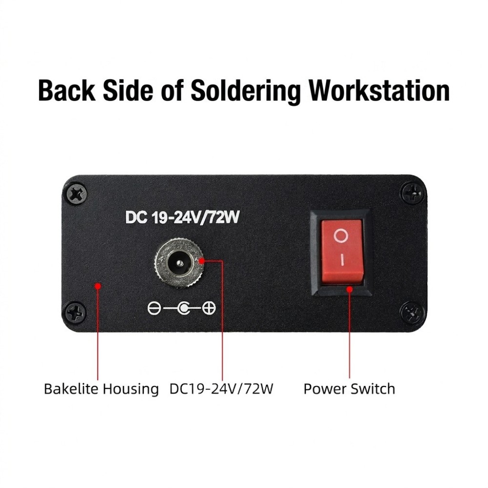 Soldering Station T12 Oled - Estação de solda T12, AC100‑240V, com