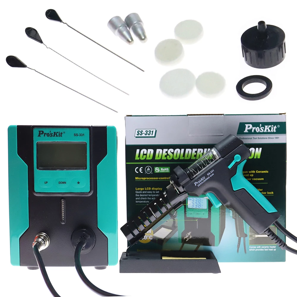 Desoldering Gun Vacuum Electric - Estação de Dessoldagem Elétrica Digital LCD